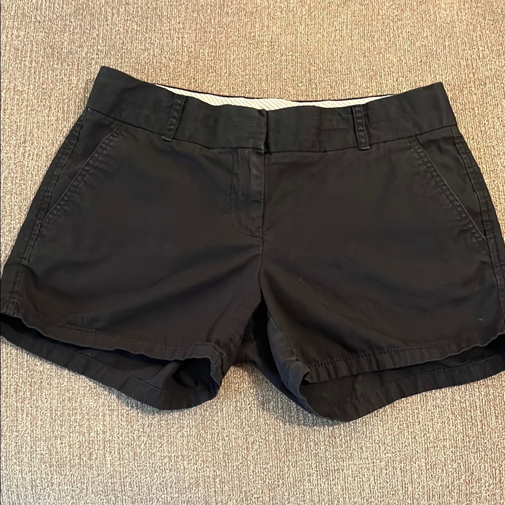 J. Crew Women's Black Chino Shorts